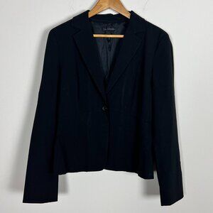 Elie Tahari Single Button Black Blazer